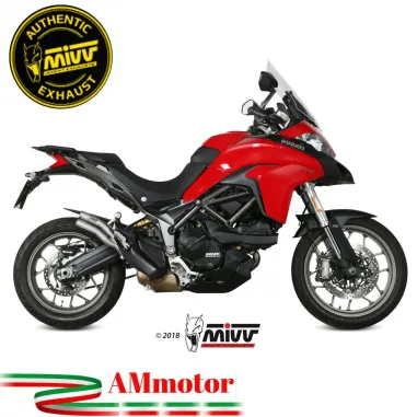 Mivv Ducati Multistrada 1200 Enduro Terminale Di Scarico Marmitta Double Gun Inox Moto