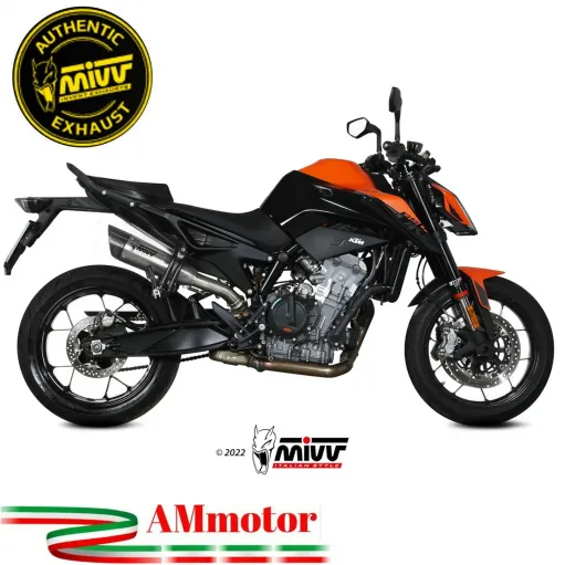 Mivv Ktm 890 Duke Terminale Di Scarico Moto Marmitta X-M5 Titanio Omologato
