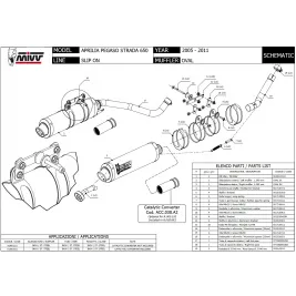 Mivv Aprilia Pegaso Strada 650 Terminali Di Scarico Per Moto Marmitte Ovale Inox 2