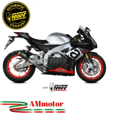 Mivv Aprilia Rsv4 17 - 2020 Terminale Di Scarico Per Moto Marmitta MK3 Carbonio