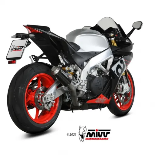 Mivv Aprilia Rsv4 17 - 2020 Terminale Di Scarico Per Moto Marmitta MK3 Carbonio