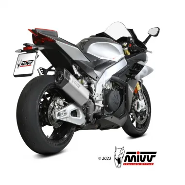 Mivv Aprilia Rsv4 21 - 2023 Terminale Di Scarico Per Moto Marmitta SR-1 Titanio