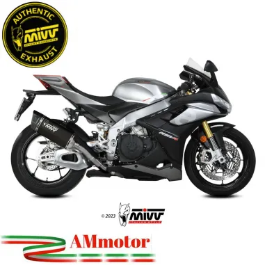 Mivv Aprilia Rsv4 21 - 2023 Terminale Di Scarico Per Moto Marmitta SR-1 Titanio Nero