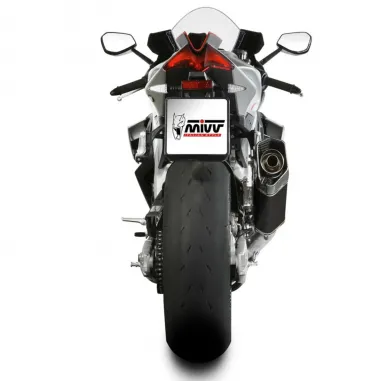 Mivv Aprilia Rsv4 21 - 2023 Terminale Di Scarico Per Moto Marmitta SR-1 Titanio Nero