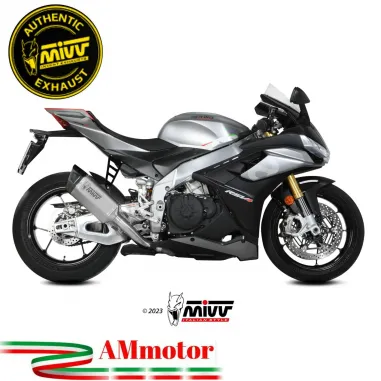 Mivv Aprilia Rsv4 21 - 2023 Terminale Di Scarico Per Moto Marmitta SR-1 Titanio Racing