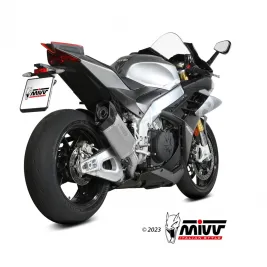 Mivv Aprilia Rsv4 21 - 2023 Terminale Di Scarico Per Moto Marmitta SR-1 Titanio Racing 2
