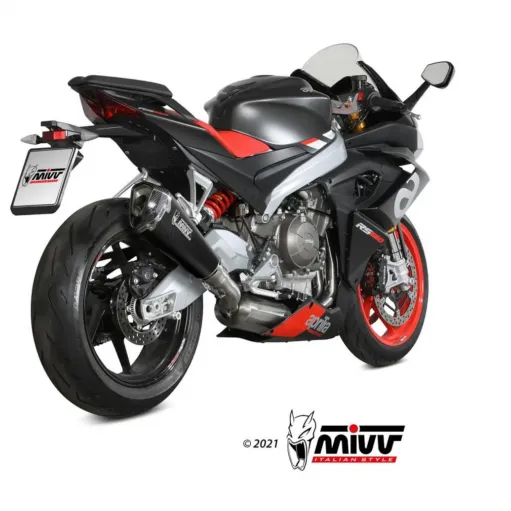 Scarico Completo Mivv Aprilia RS 660 Terminale Moto Delta Race Carbonio