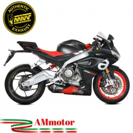 Scarico Completo Mivv Aprilia RS 660 Terminale Moto Delta Race Inox Nero