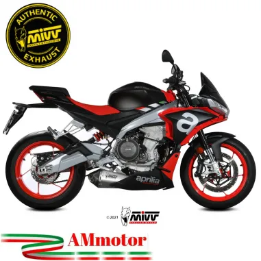 Scarico Completo Mivv Aprilia Tuono 660 Terminale Per Moto Delta Race Inox