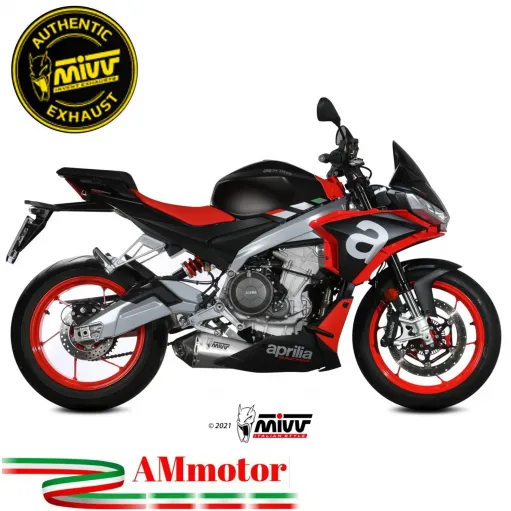 Scarico Completo Mivv Aprilia Tuono 660 Terminale Per Moto Delta Race Inox