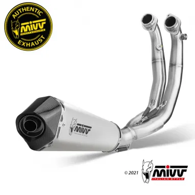 Scarico Completo Mivv Aprilia Tuono 660 Terminale Per Moto Delta Race Inox