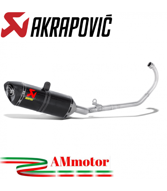 Akrapovic Honda Cbr 125 R Impianto Di Scarico Completo Racing Line Terminale Carbonio Moto