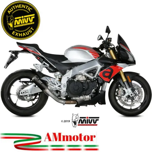 Mivv Aprilia Tuono V4 1100 18 - 2020 Terminale Di Scarico Moto Marmitta MK3 Carbonio