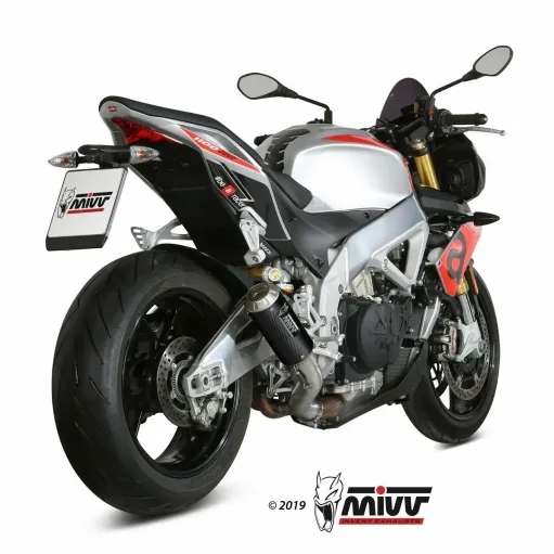 Mivv Aprilia Tuono V4 1100 18 - 2020 Terminale Di Scarico Moto Marmitta MK3 Carbonio