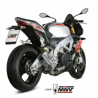 Mivv Aprilia Tuono V4 1100 18 - 2020 Terminale Di Scarico Moto Marmitta MK3 Inox