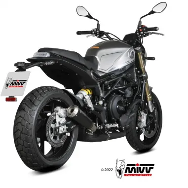 Mivv Benelli Leoncino 800 Terminale Di Scarico Per Moto Marmitta X-M1 Inox Nero