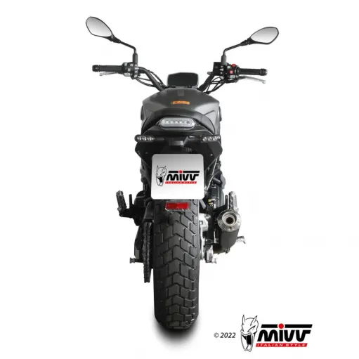 Mivv Benelli Leoncino 800 Terminale Di Scarico Per Moto Marmitta X-M1 Inox Nero