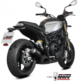 Mivv Benelli Leoncino 800 Terminale Di Scarico Per Moto Marmitta Mk3 Inox Nero 2