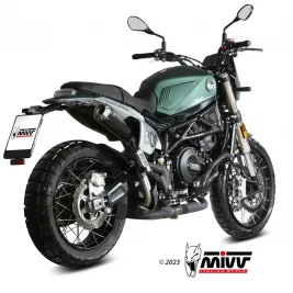 Mivv Benelli Leoncino 800 Trail Terminale Di Scarico Per Moto Marmitta X-M1 Inox Nero 2