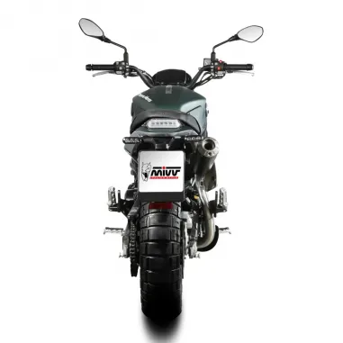 Mivv Benelli Leoncino 800 Trail Terminale Di Scarico Per Moto Marmitta X-M1 Inox Nero