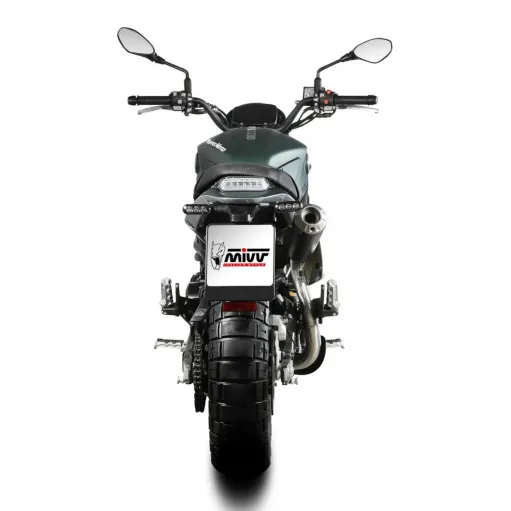 Mivv Benelli Leoncino 800 Trail Terminale Di Scarico Per Moto Marmitta X-M1 Inox Nero