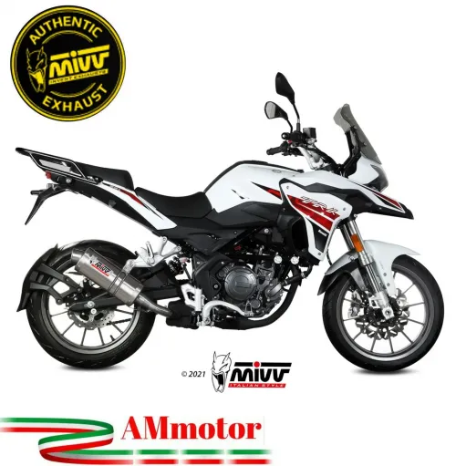 Mivv Benelli Trk 251 Terminale Di Scarico Per Moto Marmitta Ovale Inox