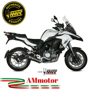 Mivv Benelli Trk 502 Terminale Di Scarico Per Moto Marmitta Oval Carbon Cap