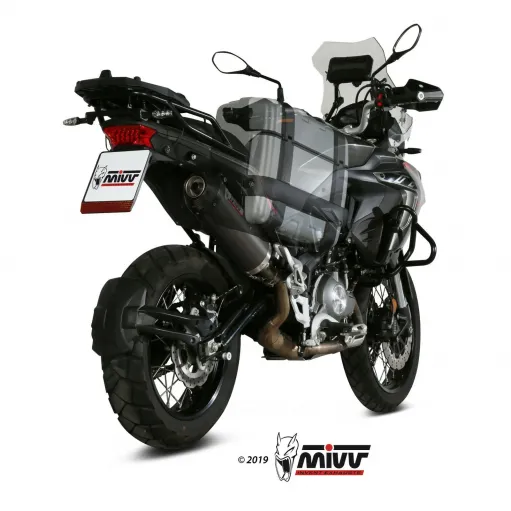 Mivv Benelli Trk 502 X Terminale Di Scarico Per Moto Marmitta Oval Carbon Cap