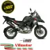 Mivv Benelli Trk 502 X Terminale Di Scarico Per Moto Marmitta Oval Titanio Carbon Cap