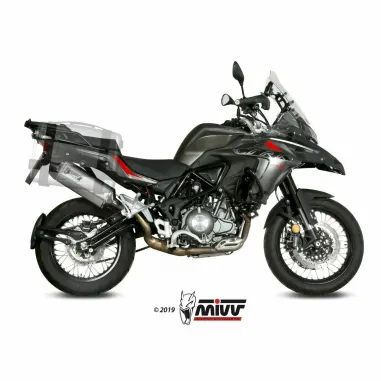 Mivv Benelli Trk 502 X Terminale Di Scarico Per Moto Marmitta Speed Edge Inox