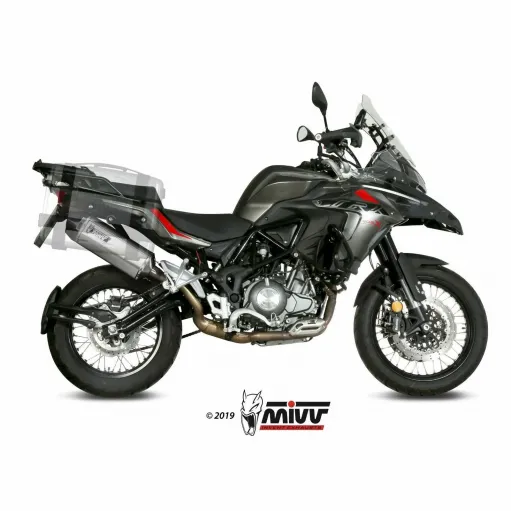 Mivv Benelli Trk 502 X Terminale Di Scarico Per Moto Marmitta Speed Edge Inox