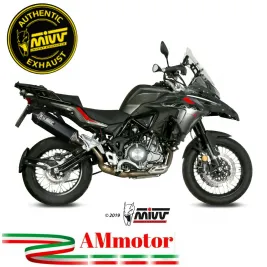 Mivv Benelli Trk 502 X Terminale Di Scarico Per Moto Marmitta Speed Edge Inox Nero
