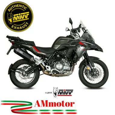 Mivv Benelli Trk 502 X Terminale Di Scarico Per Moto Marmitta Speed Edge Inox Nero