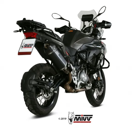 Mivv Benelli Trk 502 X Terminale Di Scarico Per Moto Marmitta Speed Edge Inox Nero