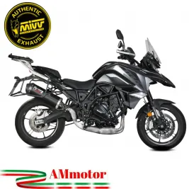 Mivv Benelli Trk 702 / X Terminale Di Scarico Per Moto Marmitta Oval Carbon Cap 2