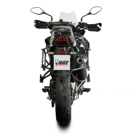 Mivv Benelli Trk 702 / X Terminale Di Scarico Per Moto Marmitta Oval Carbon Cap