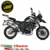 Mivv Benelli Trk 702 / X Terminale Di Scarico Per Moto Marmitta Oval Inox Carbon Cap