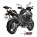 Mivv Benelli Trk 702 / X Terminale Di Scarico Per Moto Marmitta Oval Inox Nero Carbon Cap