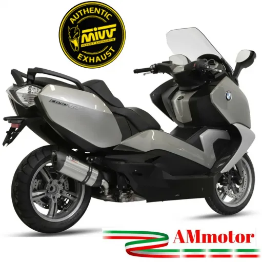 Mivv Bmw C 650 GT Terminale Di Scarico Per Moto Marmitta Suono Inox Omologato