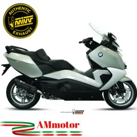 Mivv Bmw C 650 GT Terminale Di Scarico Per Moto Marmitta Suono Inox Nero Omologato