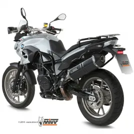 Mivv Bmw F 700 GS 12 - 2017 Terminale Di Scarico Moto Marmitta Speed Edge Inox Nero 2