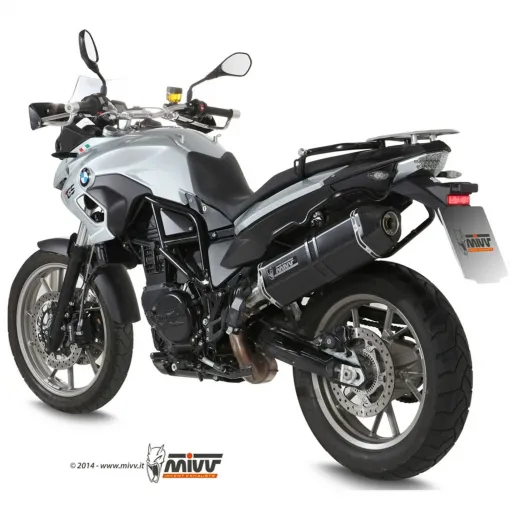 Mivv Bmw F 700 GS 12 - 2017 Terminale Di Scarico Moto Marmitta Speed Edge Inox Nero