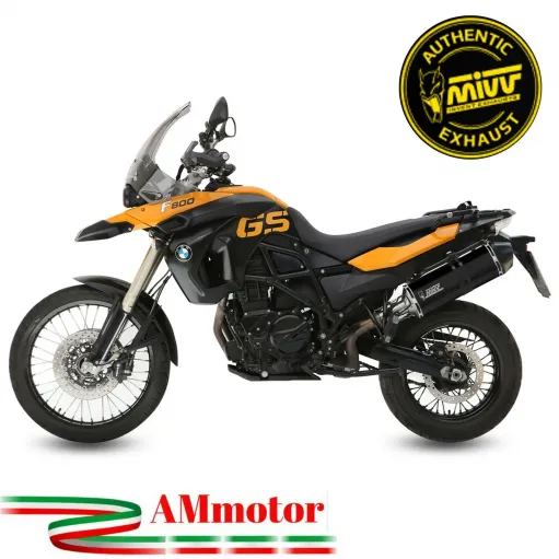 Mivv Bmw F 800 GS 08 - 2017 Terminale Di Scarico Per Moto Marmitta Speed Edge Inox Nero