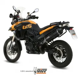 Mivv Bmw F 800 GS 08 - 2017 Terminale Di Scarico Per Moto Marmitta Speed Edge Inox Nero 2