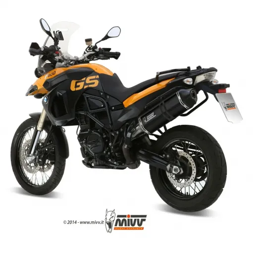 Mivv Bmw F 800 GS 08 - 2017 Terminale Di Scarico Per Moto Marmitta Speed Edge Inox Nero