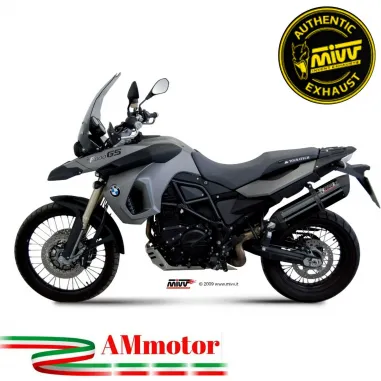 Mivv Bmw F 800 GS 08 - 2017 Terminale Di Scarico Per Moto Marmitta Suono Inox Nero
