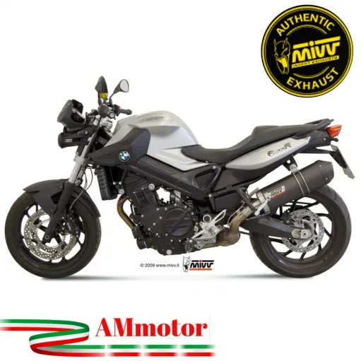 Mivv Bmw F 800 R / GT Terminale Di Scarico Per Moto Marmitta Oval Carbon Cap
