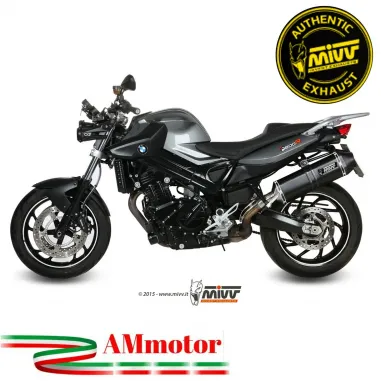 Mivv Bmw F 800 R / GT Terminale Di Scarico Per Moto Marmitta Speed Edge Inox Nero