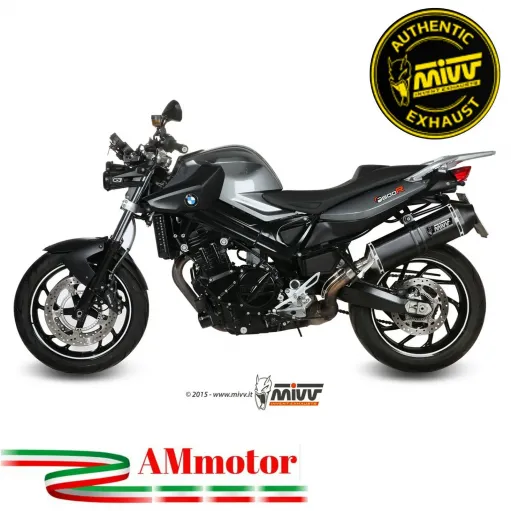 Mivv Bmw F 800 R / GT Terminale Di Scarico Per Moto Marmitta Speed Edge Inox Nero