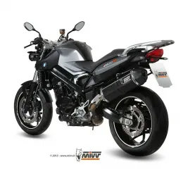 Mivv Bmw F 800 R / GT Terminale Di Scarico Per Moto Marmitta Speed Edge Inox Nero 2